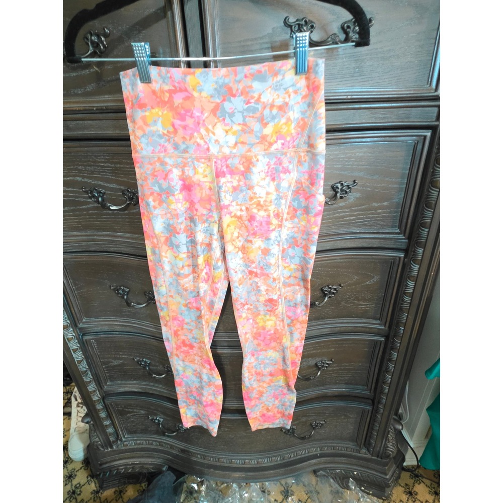 Lululemon Invigorate High-Rise Tight 25 Floral Electric Multi Leggings Size 6